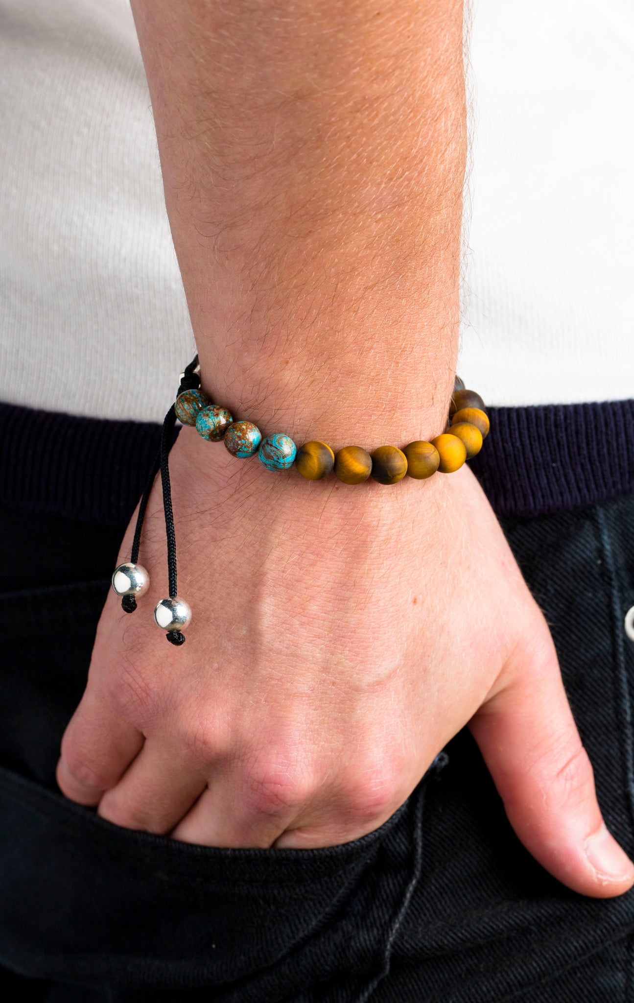 Bali Surf Tiger Eye Macrame