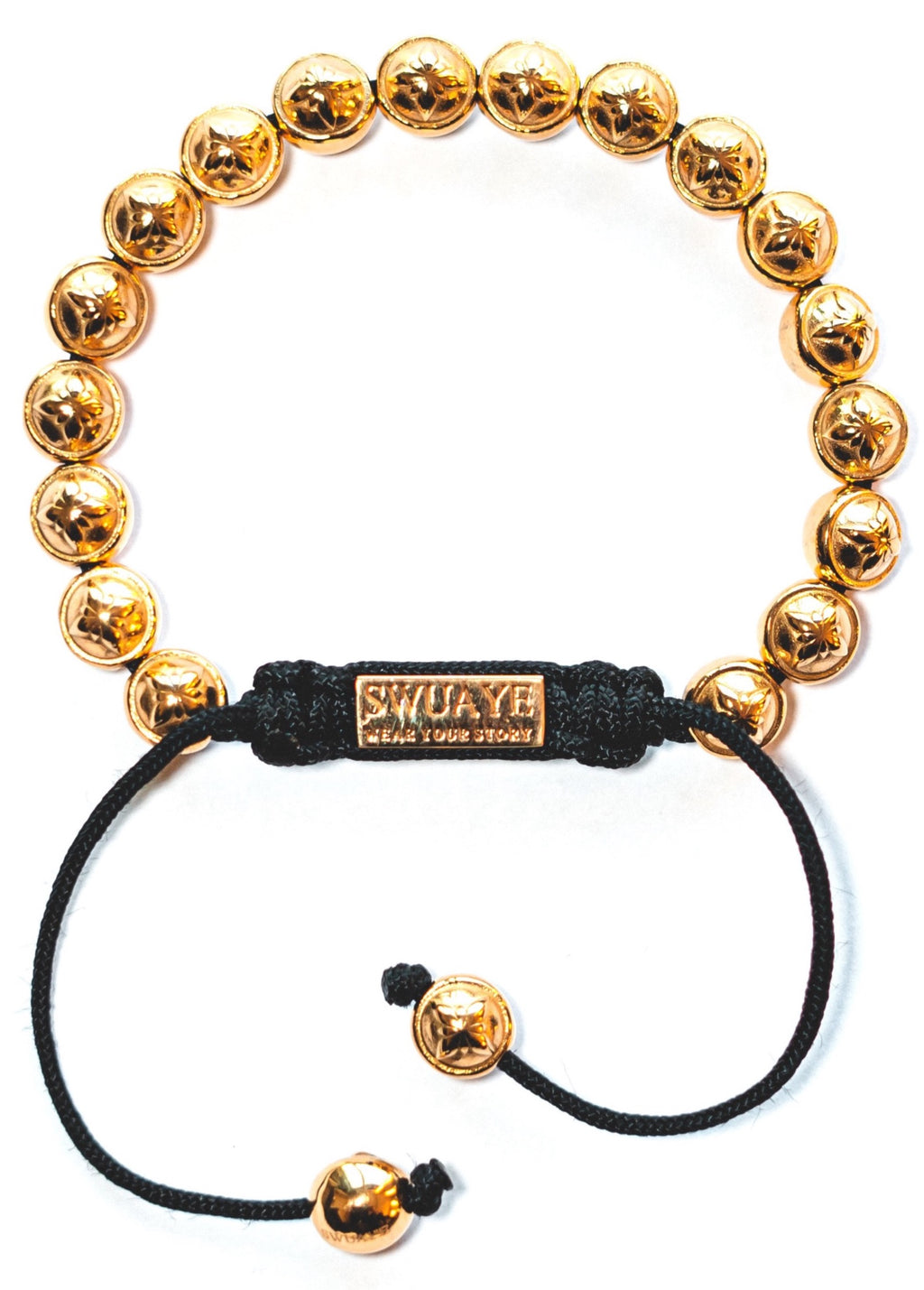 Full 18K Gold Plated Swuaye Logo Bracelet