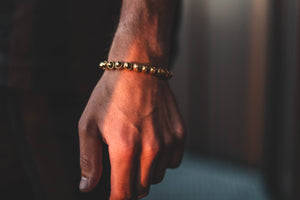 Full 18K Gold Plated Swuaye Logo Bracelet