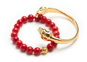Chinese New Year - Red Coral & Gold
