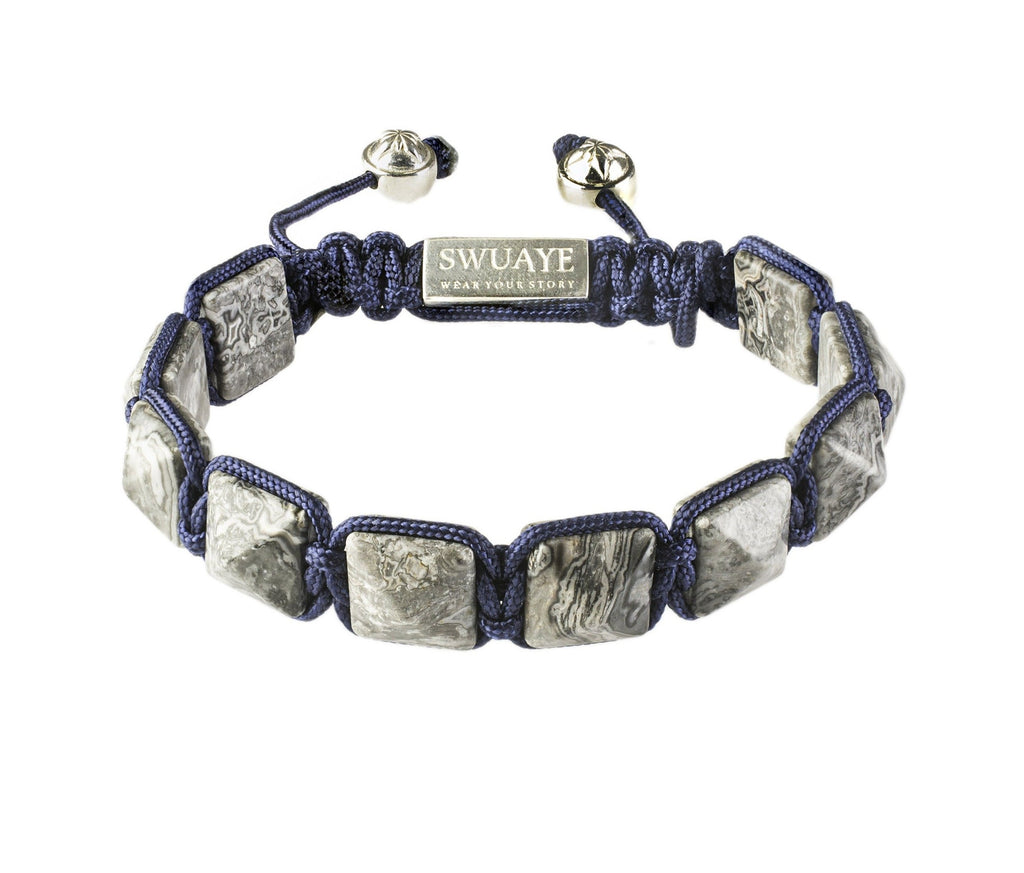 Jasper Pyramids in Navy Wrapping