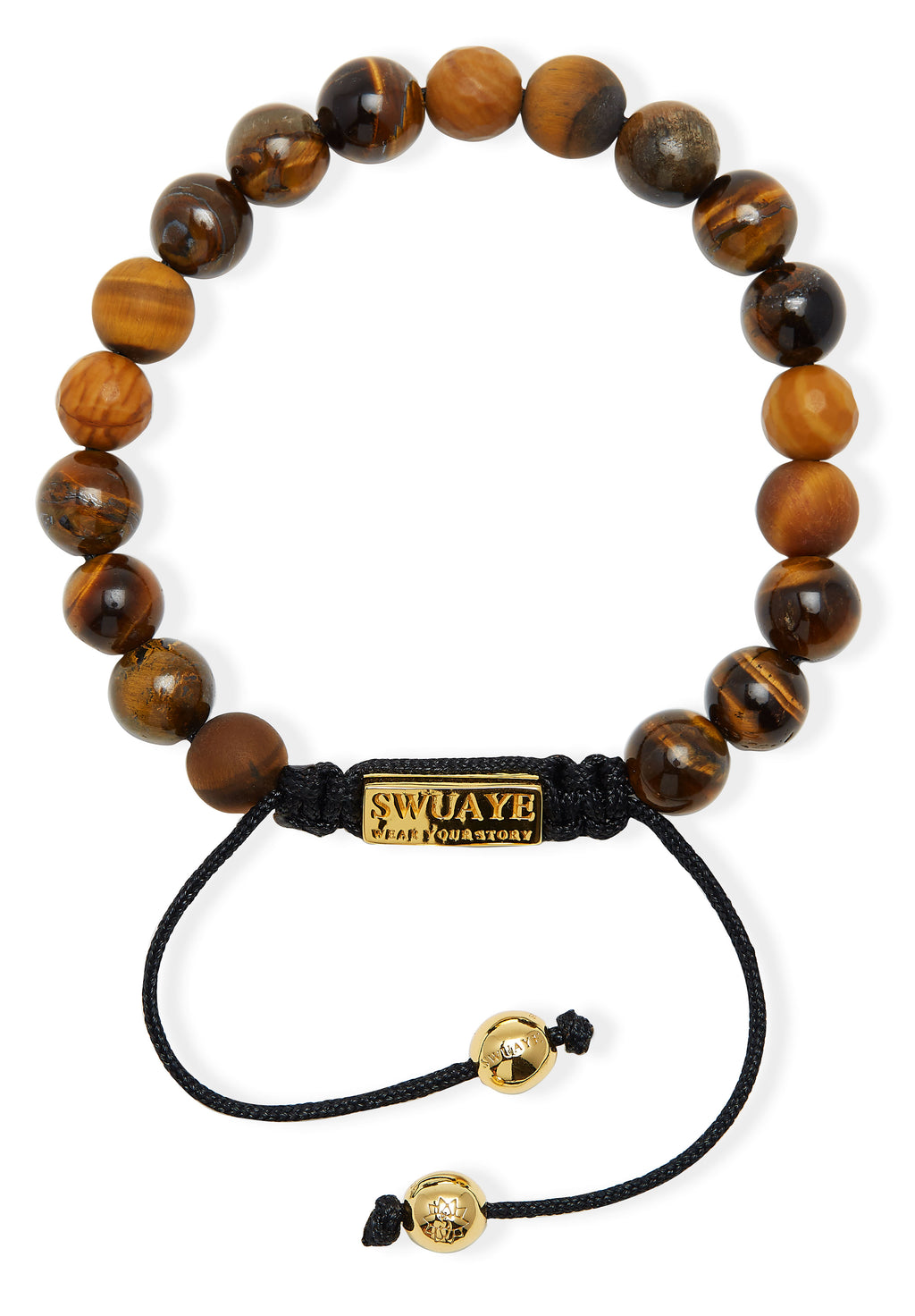 Tiger Eye and Oak Macrame