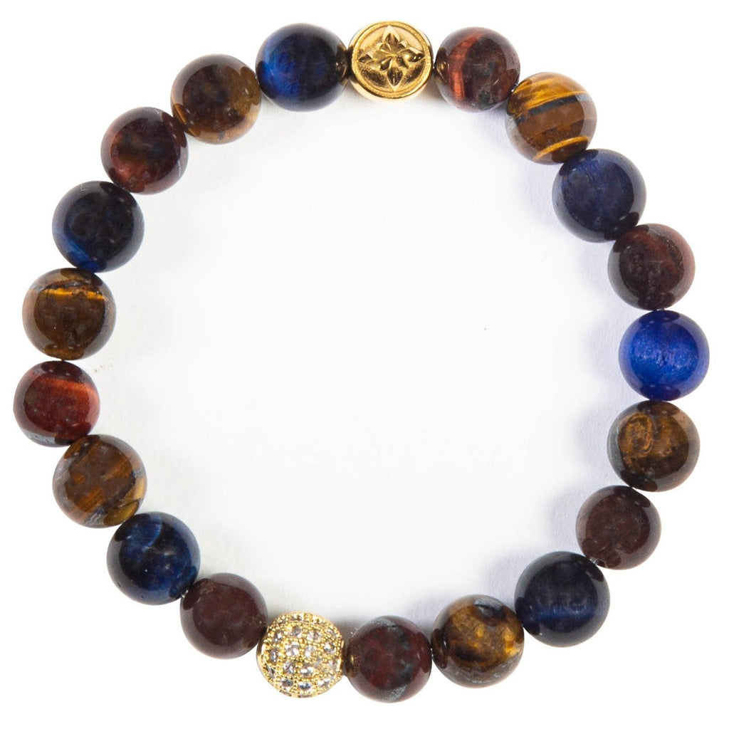 Multicoloured Tiger Eye Band