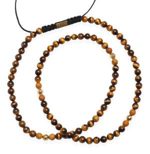 Tiger Eye & Oak Necklace