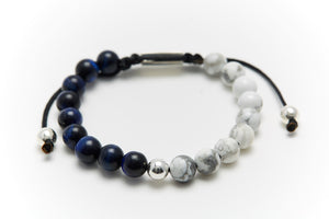 Blue Tiger Eye with Howlite